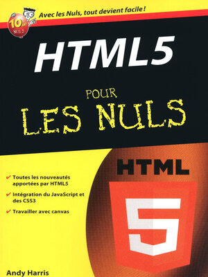 cover image of HTML 5 Poche Pour les Nuls